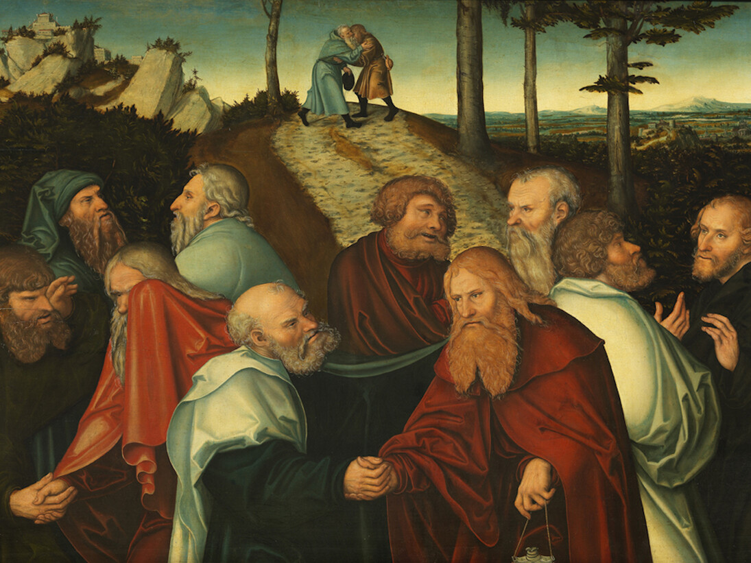 Lucas Cranach the Elder, The Parting of the Apostels, nach 1540. Nationalmuseum Stockholm, Foto: Anna Danielsson/Nationalmuseum