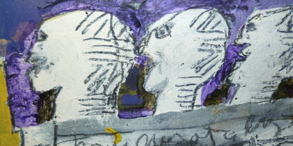 Titans Within The Rough. Courtesy of Denise Bibro Fine Art