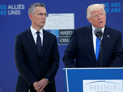 En la cumbre de mayo, Trump se presentó ante sus aliados dedicándoles una reprimenda por su escasa contribución al presupuesto de la alianza