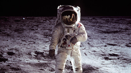 Neil Armstrong en la Luna el 21 de julio de 1969