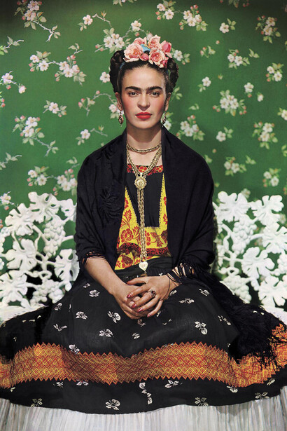 Nickolas Muray, Frida on white bench, New York, 1939. Courtesy of the Dallas Museum of Art 