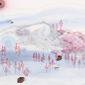 Dan Jian, Landscape 1 (detail), 2026. Courtesy of Cris Worley Fine Arts 