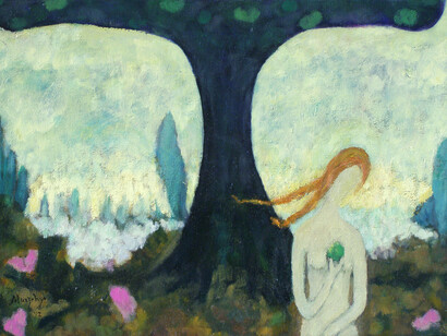 Anthony Murphy, Anthony Murphy, Apple & Eve, Oil on Canvas, 46 x 65 cm