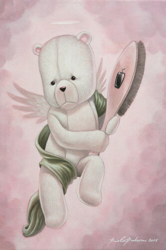 Paolo Pedroni. The Good Side, 24x30 cm, oil on canvas, courtesy Dorothy Circus Gallery