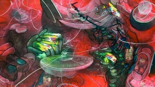 Lettera a Paino, 1956  
Pastelli a cera e matita su carta
37 x 41,5 cm