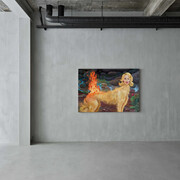 Dalton Gata, Fire wets. Water burns, exhibition view. Courtesy of Newchild Gallery