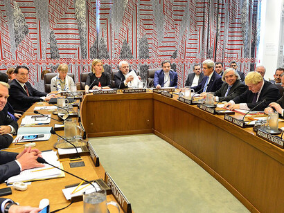 On September 22, 2016, U.S. Secretary of State John Kerry and U.S. Secretary of Energy Ernest Moniz attended the Joint Comprehensive Plan of Action (JCPOA) meeting at the United Nations in New York City