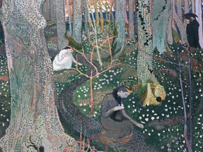 Maurice Denis, April (The Anemones) (Avril [Les anémones]) , 1891, Oil on canvas, 65 x 78 cm (25  9/16 x 30 11/16 inches). Private collection ©Maurice Denis, VEGAP, Bilbao, 2017
