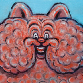 "Gros matou", 2015, pastels secs sur papier, 42x56 cm, courtesy of galerie Anne Barrault
