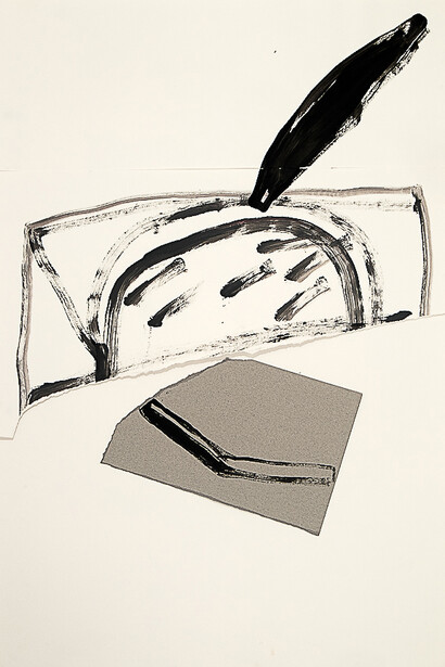 Marek Szczesny, Untitled, 2009, oil on paper, 110 x 75 cm, Copyright the artist, Courtesy l’étrangère