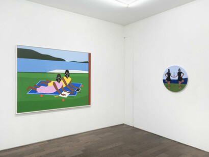 Dennis Osadebe, Forcing connections, vue de l'exposition. Avec l'aimable autorisation de Ceysson et Bénétière