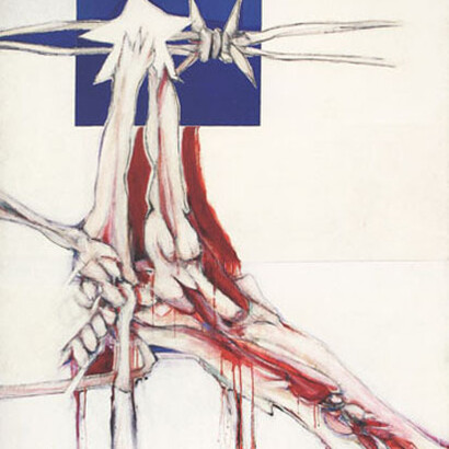 Guillermo Núñez, Recado de Chile, pongamos nuestra estrella en su lugar, acrílico sobre tela, 1976, Museo de la Solidaridad Salvador Allende, Santiago, Chile