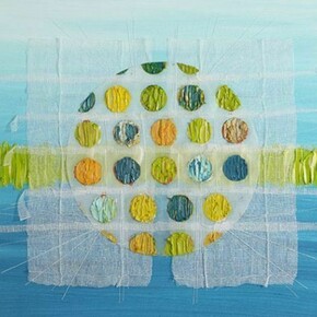 Laure Hatchuel-Becker, The Blow of Humanity, 2011, oil & mixed materials on canvas, 60 x 60 cm