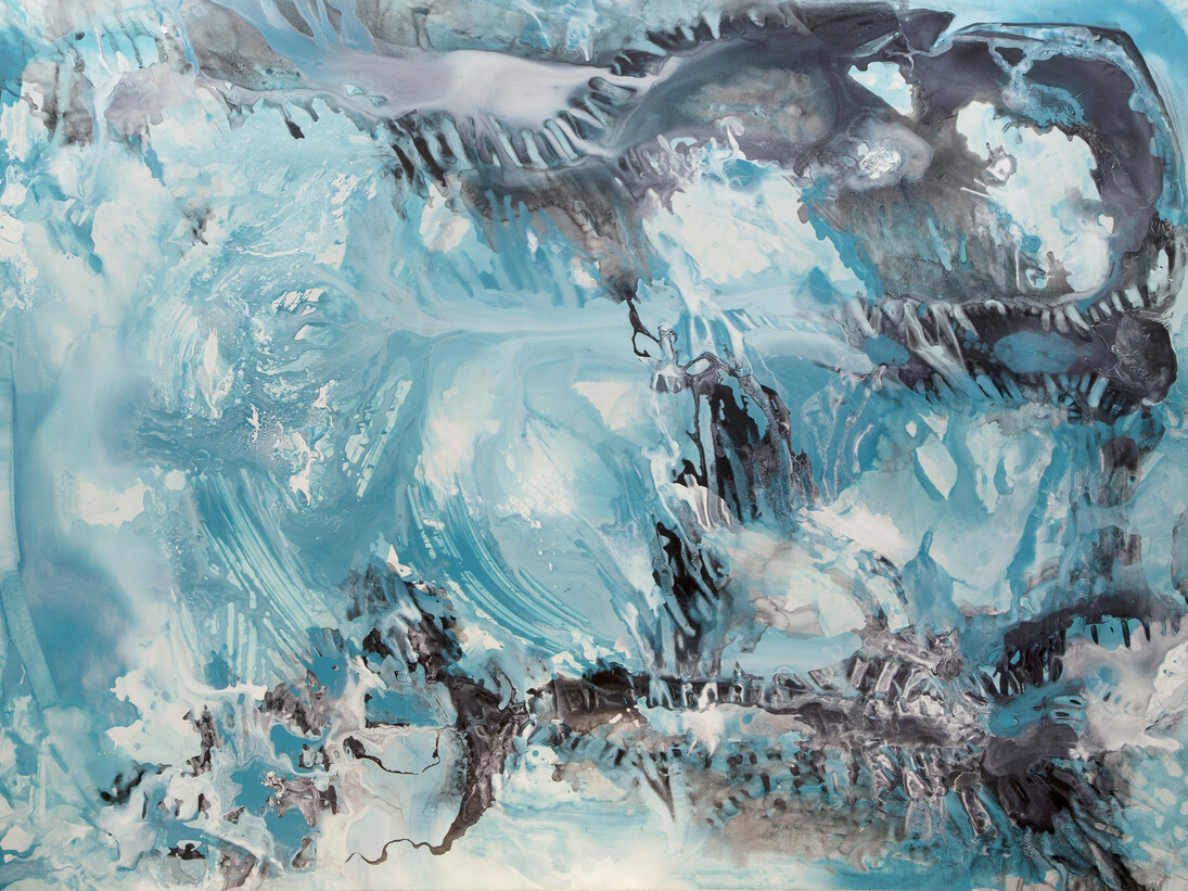 Alex Gough, Wilderness in Paint No.17, 245 x 180 cm, Pigment, acrylic binder, gesso, canvas, 2012 
