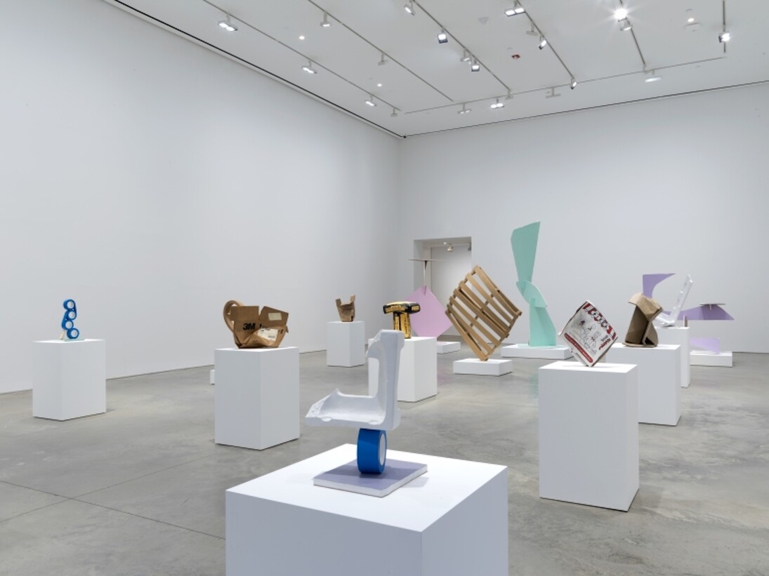 Matt Johnson, Installation view: Wood Sculpture, 303 Gallery, 2017. Courtesy of 303 Gallery