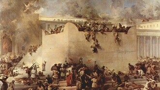 Die Zerstörung des Tempels von Jerusalem, Francesco Hayez