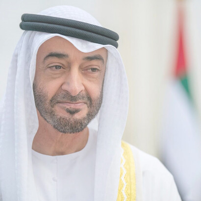 Mohammed Bin Zayed, emir de Abu Dabi y comandante supremo de las Fuerzas Armadas de los Emiratos Árabes Unidos