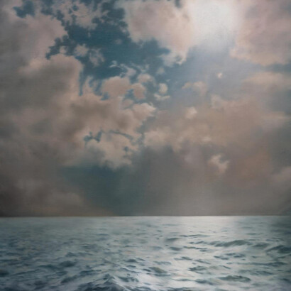 Gerhard Richter, Seestück (Gegenlicht) (Seascape [Contre-jour]) (detail), 1969. Courtesy of David Zwirner Gallery