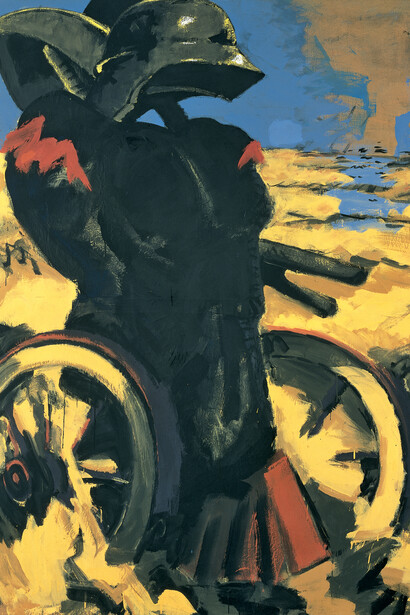 Markus Lüpertz, Schwarz Rot Gold I - dithyrambisch, 1974 © Kunstmuseum Stuttgart © ADAGP, Paris 2015