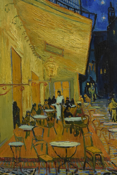 Vincent van Gogh, Terraza de café por la noche (detalle), 1888