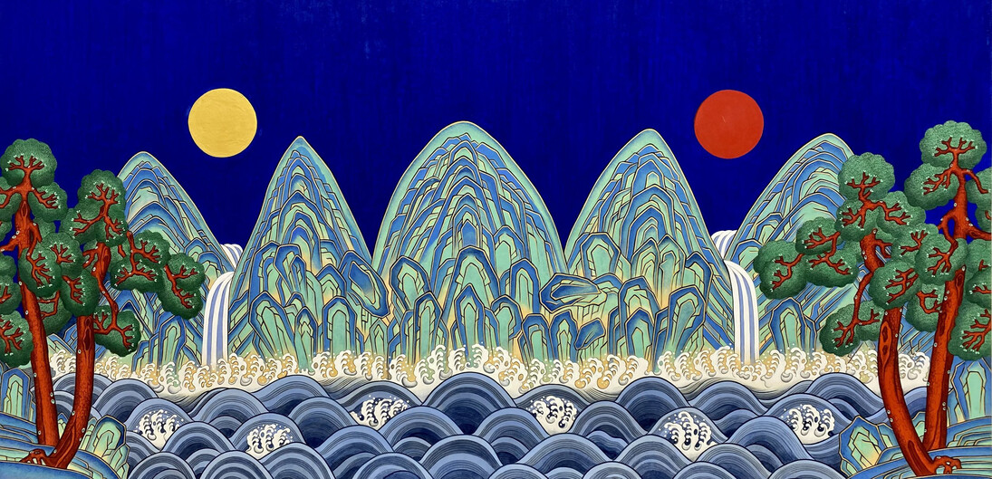 Kate Oh, The sun and moon and 5 peaks. Courtesy of Kate Oh Gallery