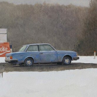 Xavier Rodés, Volvo, 2014, Oil on Canvas, 15¾" x 19½" 