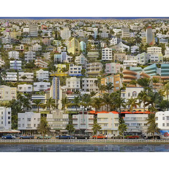 Jean-François Rauzier, Ocean Drive Veduta, 2015, C-print, 150 x 250 cm