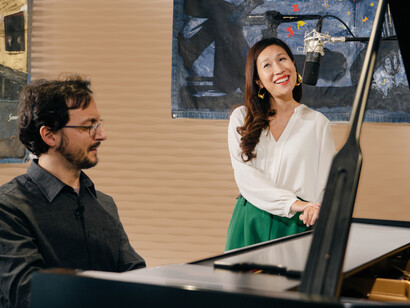Heidi Li insieme al pianista Manuel Magrini