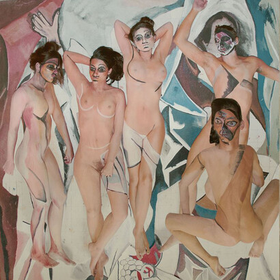 Works of art interpreted by the students. Courtesy of National Gallery of Slovenia