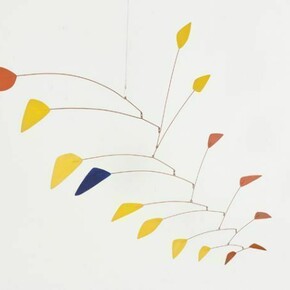 Alexander Calder, Blue Among Yellow and Red, 1963. Museum of Contemporary Art Chicago, the Leonard and Ruth Horwich Family Loan. © 2013 Calder Foundation, New York / Artists Rights Society (ARS), New York. Photo: Nathan Keay, © MCA Chicago.