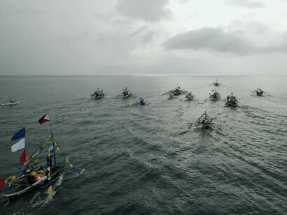 Martha Atienza, Adlaw sa mga mananagat (Fisherfolks day), 2022, 2024 (video still). Courtesy of Art Gallery of NSW