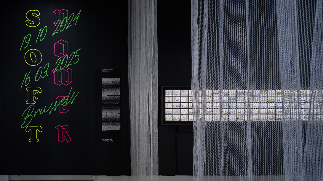 Soft power, faire la ville à Bruxelles, vue de l'exposition. Avec l'aimable autorisation du S AM Swiss Architecture Museum