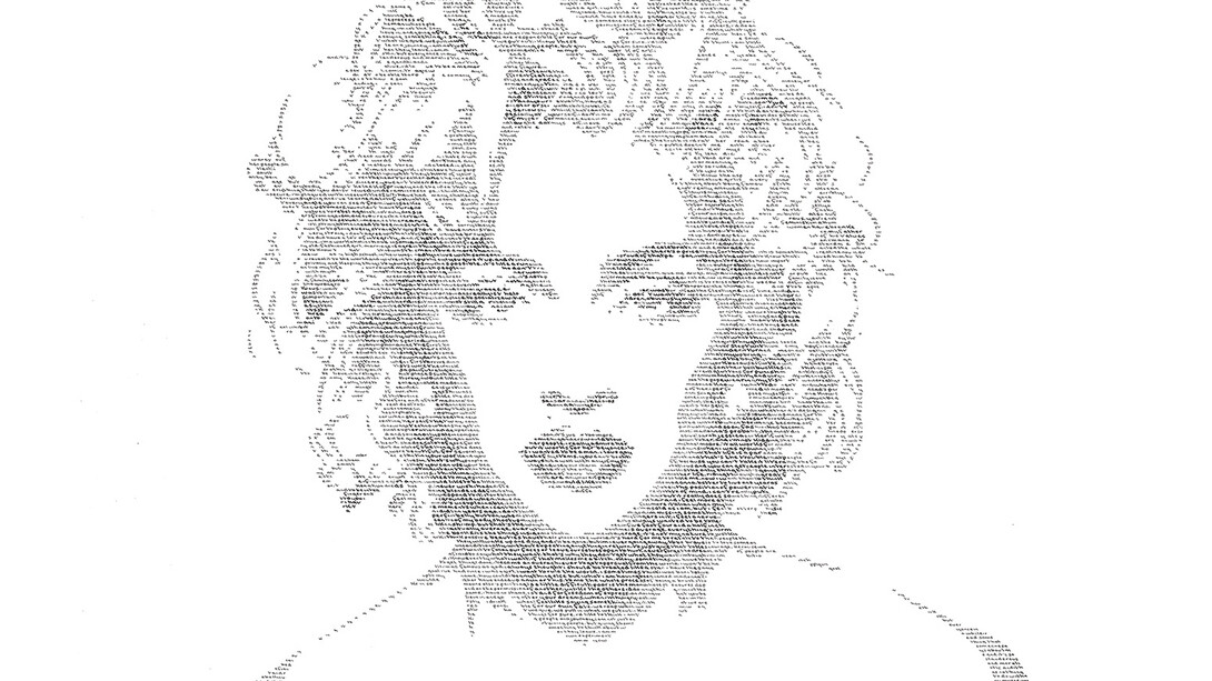 Annemarie Wright, Madonna, I am a work of art, quotes from & about Madonna, 116 x 92 cm (framed)