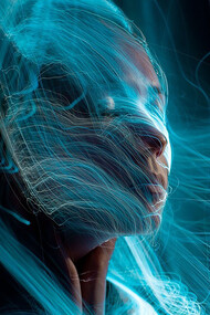 An enchanting woman amidst a realm of fantasy, exuding an aura of magic and wonder