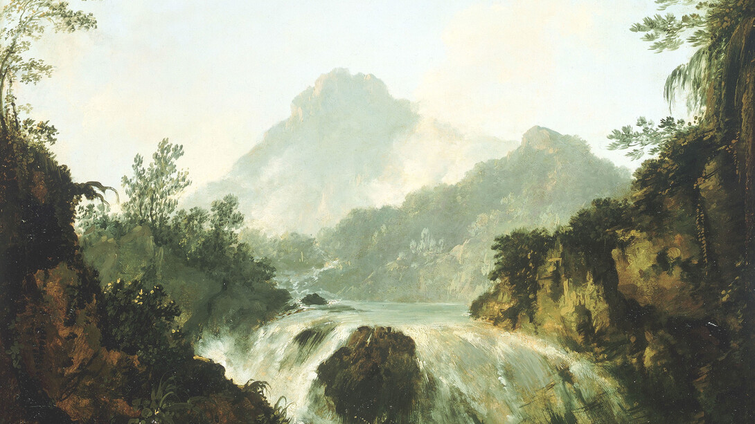 A Cascade in the Tuauru Vallery, Tahiti © National Maritime Museum