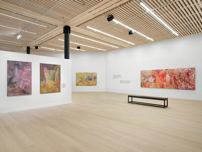 Emily Kam Kngwarray, exhibition view. Courtesy of Fondation Opale