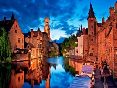 Canales en Brujas, Bélgica