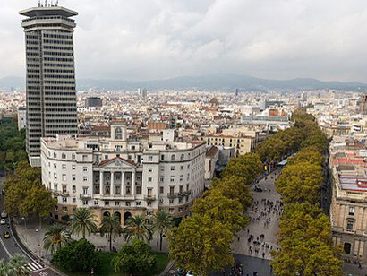  Barcelona vista desde la estatua de Colon,  España