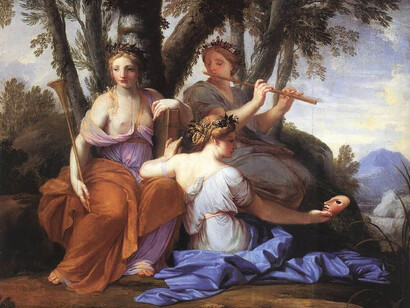 Eustache Le Sueur, Las musas: Clío, Euterpe y Thalía
