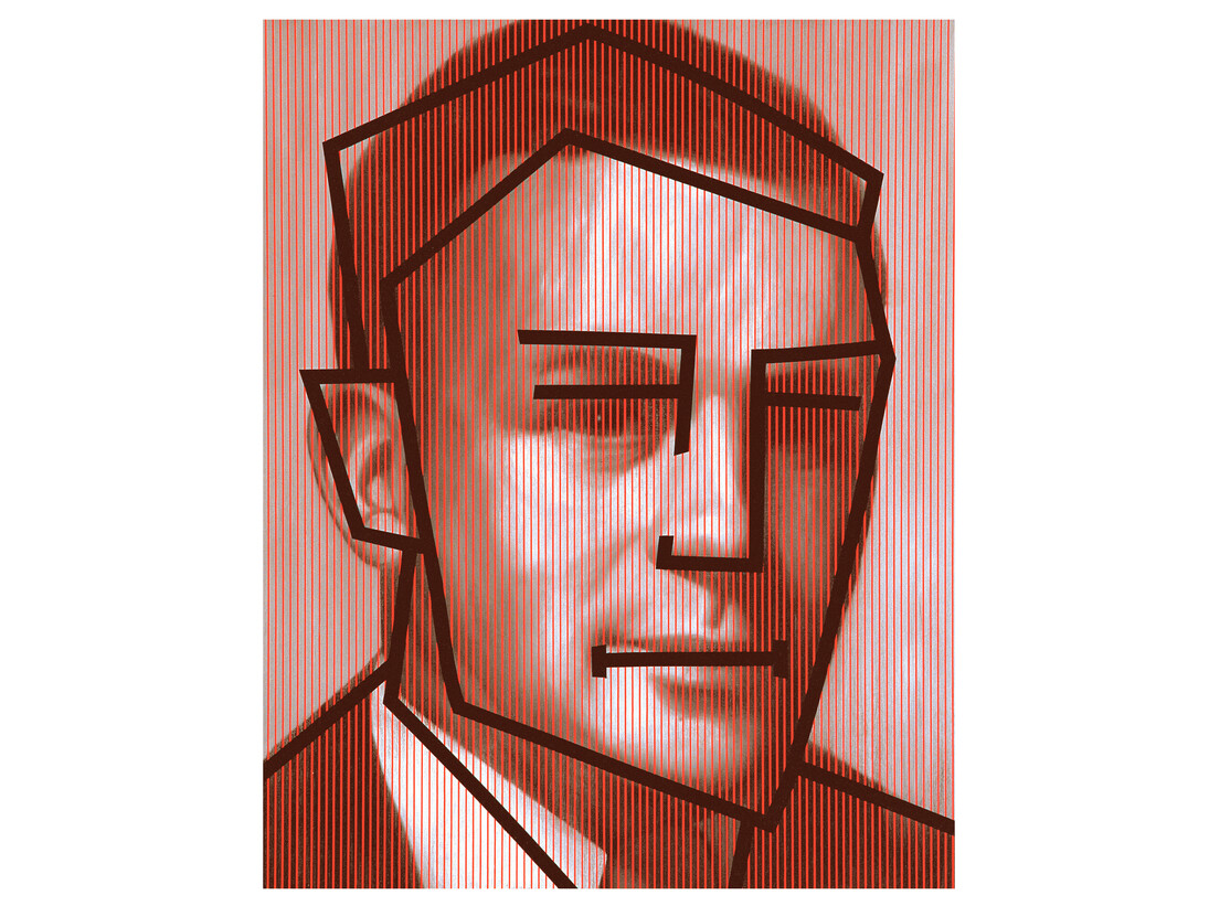 Chris Cran, Red Man / Black Cartoon, 1990
Oil and enamel on plywood
152.4 x 121.92 cm
Courtesy of the Artist