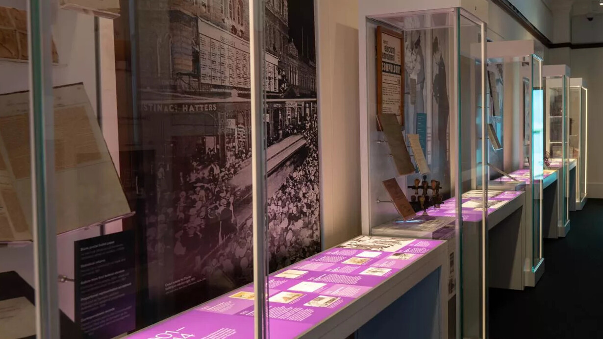 Writs to referendums: celebrating Australia’s unique electoral system, exhibition view. Courtesy of Museum of Australian Democracy