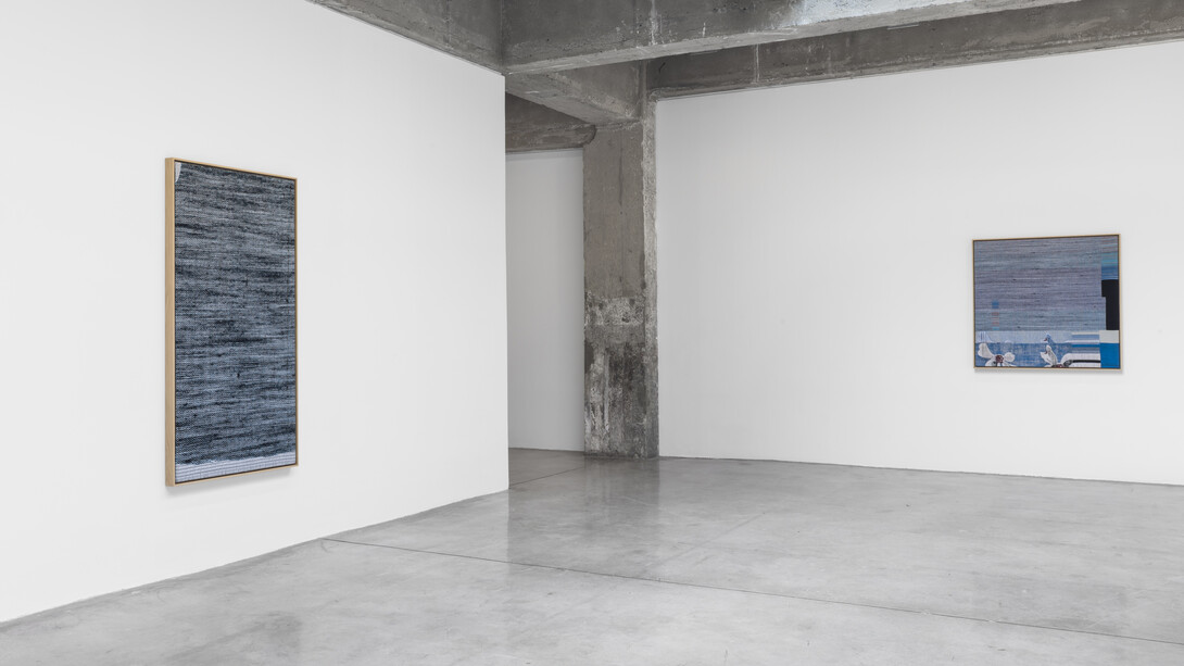 Lisa Oppenheim, Installation view of A Durable Web., Tanya Bonakdar Gallery, New York, September 7 – October 21, 2017. Photo: Maris Hutchinson. Courtesy of the artist and Tanya Bonakdar Gallery, New York