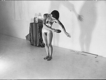 Joan Jonas, Mirror Check, 1970, from the series Mirror Pieces (1968-1971)