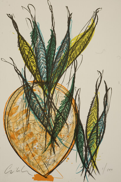 Dale Chihuly, Bozeman Venetian II, 2001, offset lithograph, 100.5 x 57.9 cm - 39.5 x 22.8 © Chihuly Studio