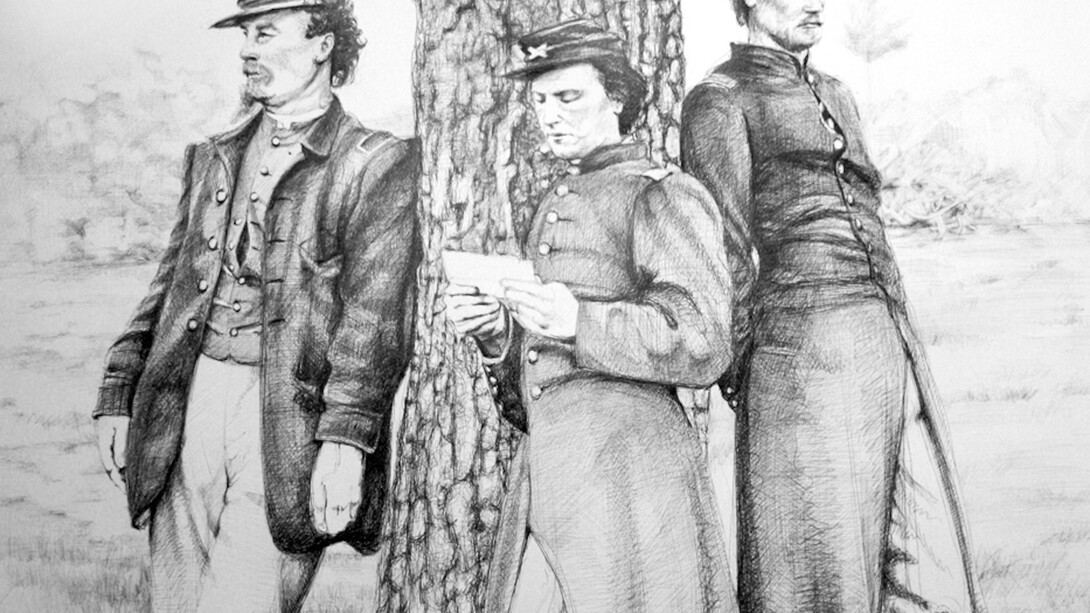 Linda Newman Boughton, The Letter, 2012 60 x 48 inches, ballpoint pen, archival paper
