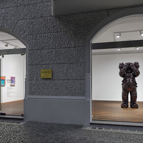 Kaws, Therapy, exhibition view. Courtesy of Galerie Max Hetzler