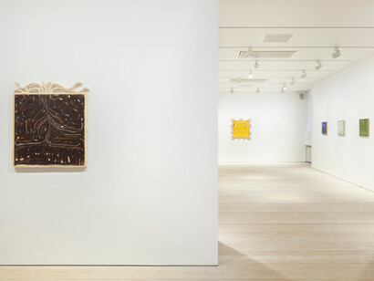Kerttu Saali, Lightbeams and a blizzard, exhibition view. Courtesy of Galerie Forsblom
