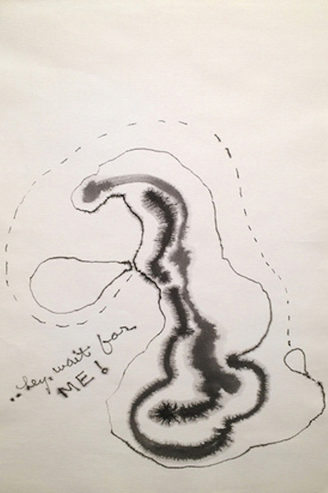 Mercy Hospital, 1969, Ink and watercolour on paper, 61 x 48.3 cm / 24 x 19 in © Ida Applebroog. Courtesy the artist and Hauser & Wirth. Photo: Emily Poole