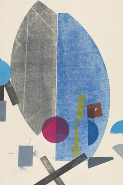 Austin Thomas, Gray Blue Black X, 2016. Courtesy of Morgan Lehman Gallery