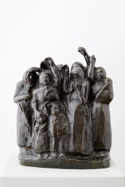 Käthe Kollwitz, Abschiedwinkende soldatenfrauen (detail), 1937/38. Mit freundlicher genehmigung der Kunstsammlungen Chemnitz